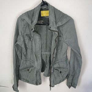 Dark Olive/Gray Utility Jacket